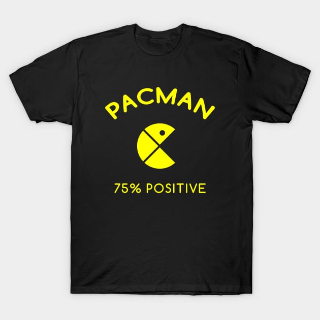 Pacman - 75 percent positive T-Shirt by Florin Tenica